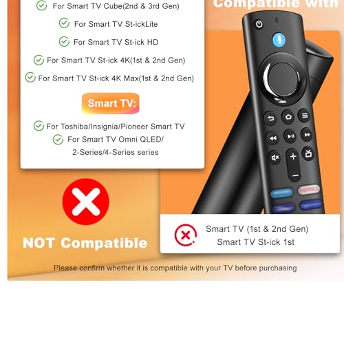 Detalle de Telecomando vocale sostitutivo Satevol 3 Gen per Fire TV e TV Stick – Bluetooth, 4 tasti rapidi