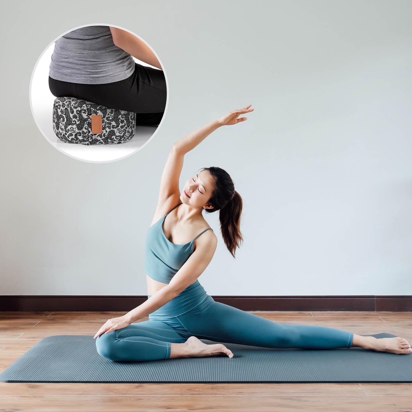 Thumbnail 6 de #DoYourYoga Vishnu – poduszka do jogi z łuską gryczaną, 15 cm