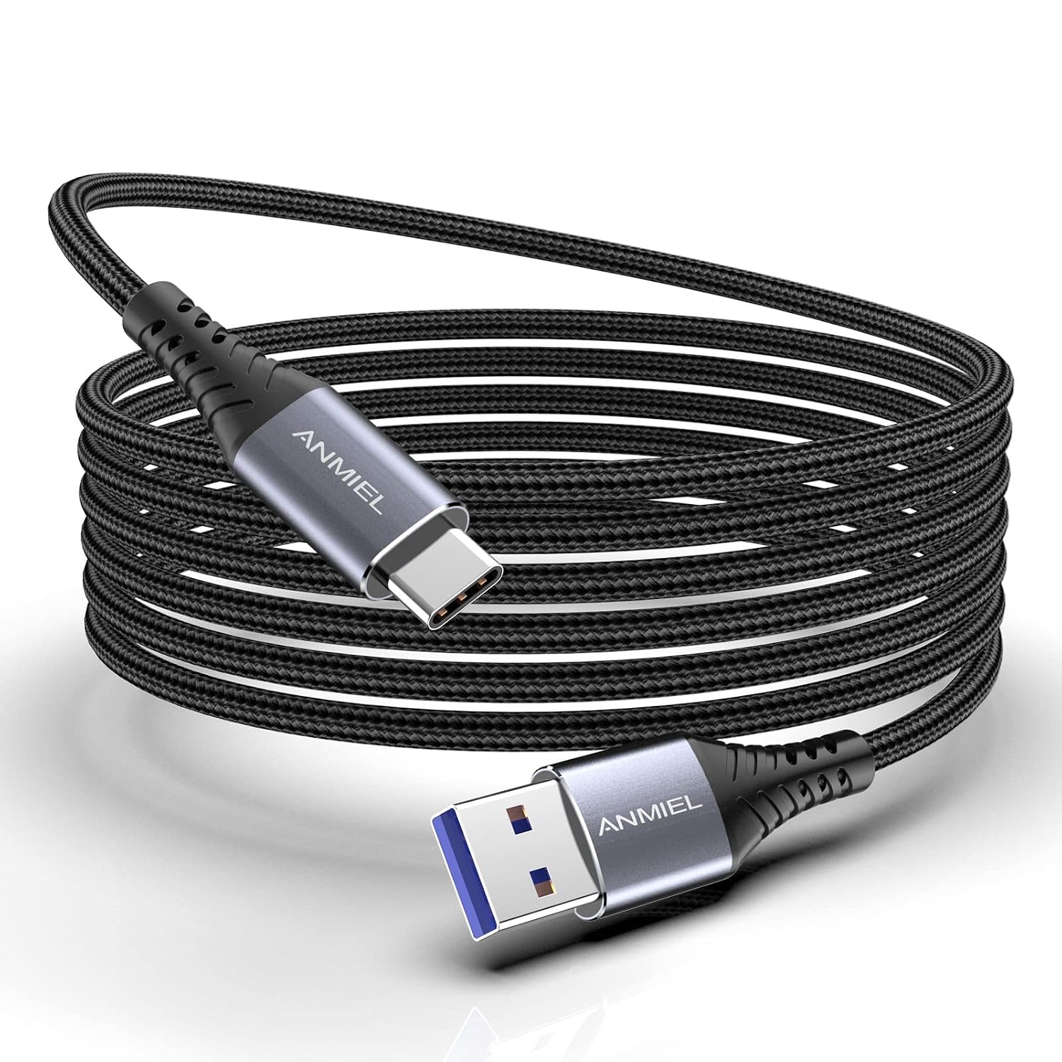 Detalle de ANMIEL Typ-C-Kabel (USB-C auf USB-A) extra lang 3 m – USB 3.0 für Laden & Daten bis 5 Gbit/s