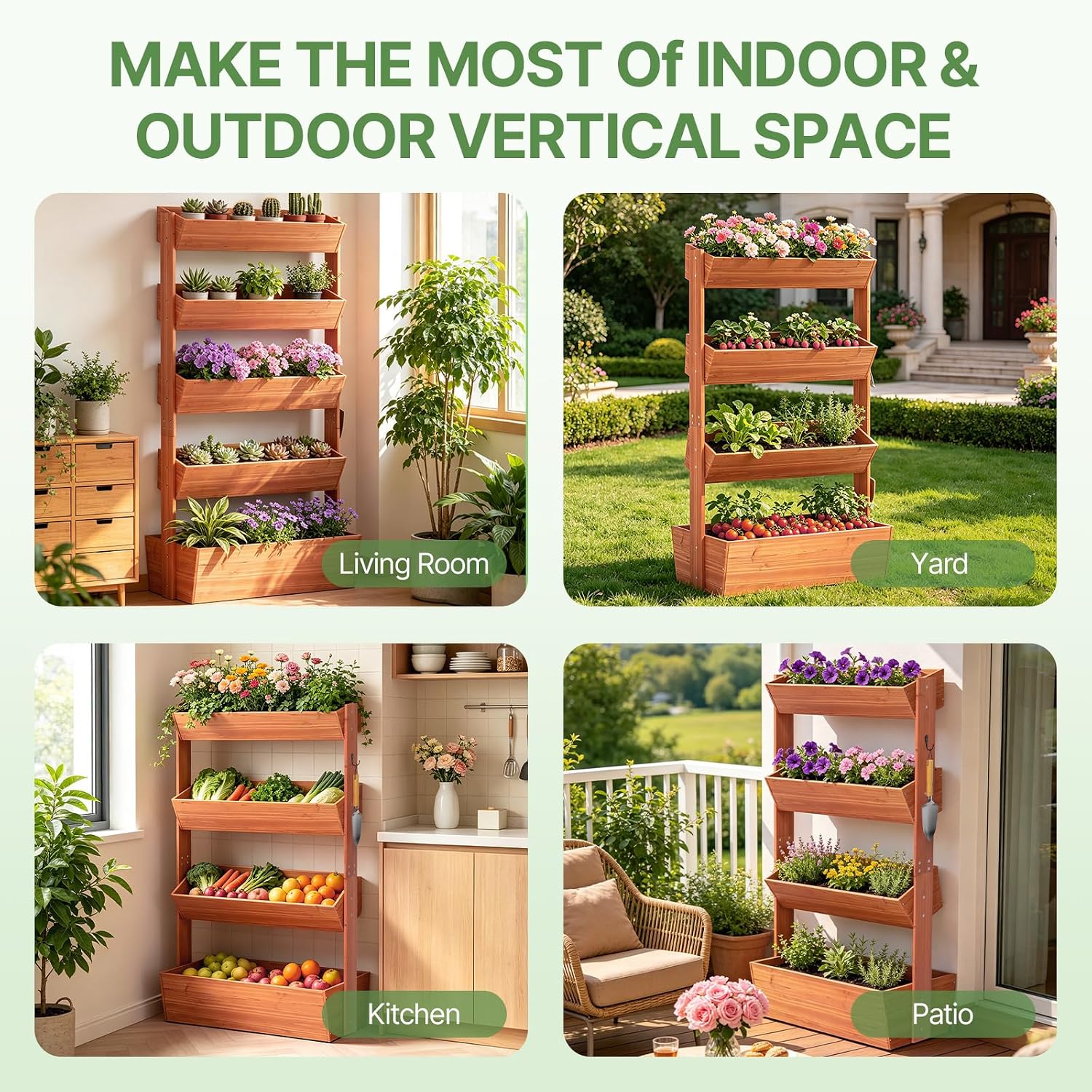 Detalle 2 de Suteck 4-Tier Raised Garden Bed