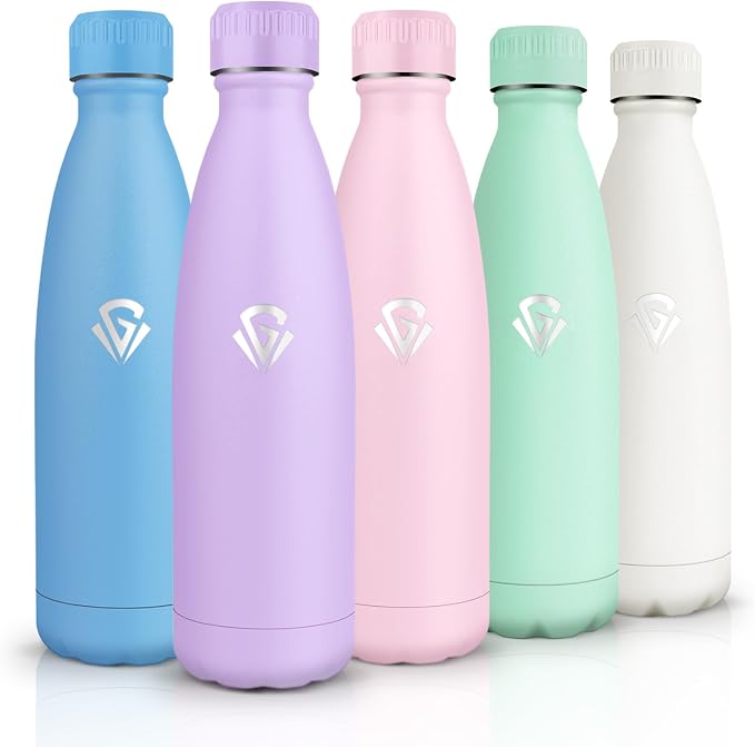 Detalle de HoneyHolly Botella Agua Acero Inoxidable 500ML 🚰 Sin BPA, Reutilizable