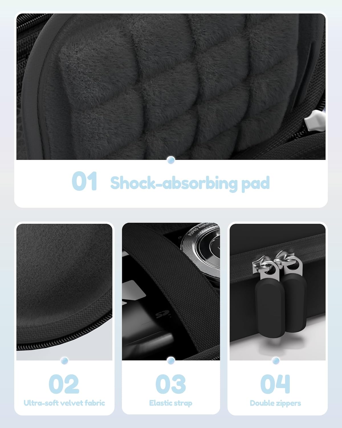 Detalle de ProCase Camera Case for Kodak PIXPRO & Compact Cameras – Light, organised, travel-ready