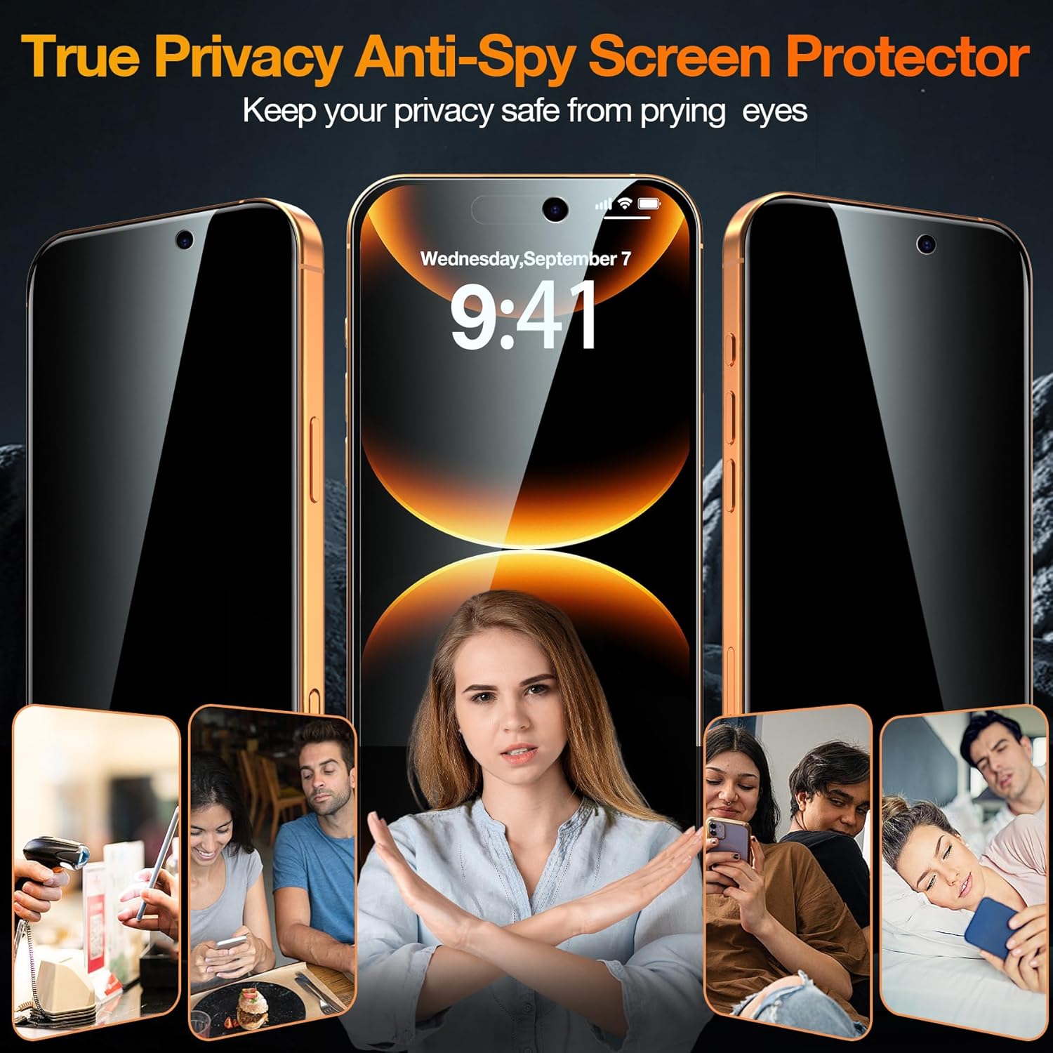 Thumbnail 1 de YMHML iPhone 17 Pro Max Privacy Screen 25°