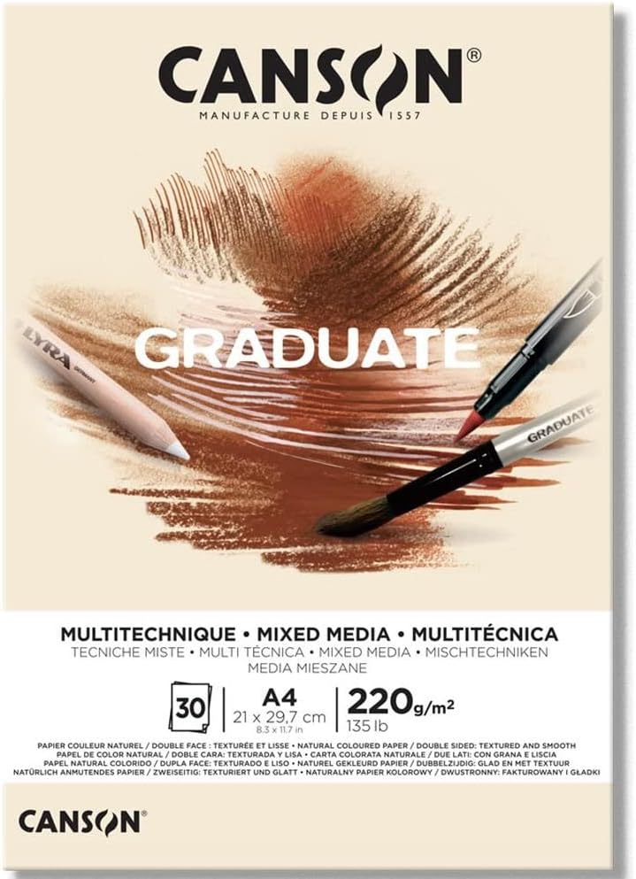 Detalle 2 de Canson Graduate Mixed Media A3 220 g 30 fogli