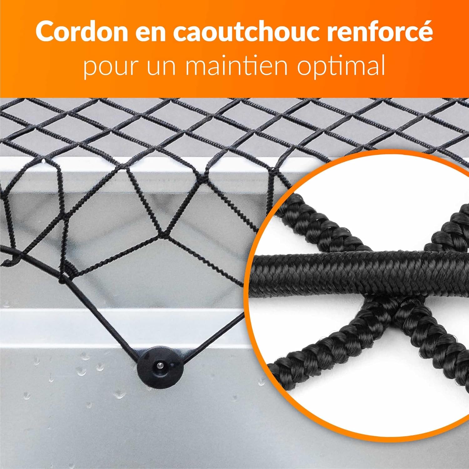 Detalle 2 de Upgrade4cars Filet remorque extensible 1-2×2-3 m