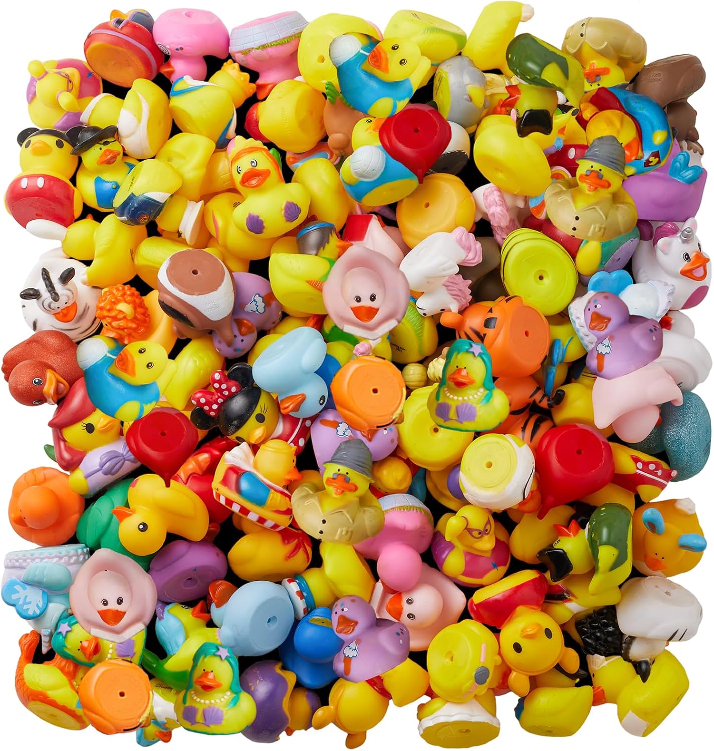 Detalle de ValenLyra 100-Pack Rubber Duck Set — 2.3" Bulk Floater Ducky Assortment