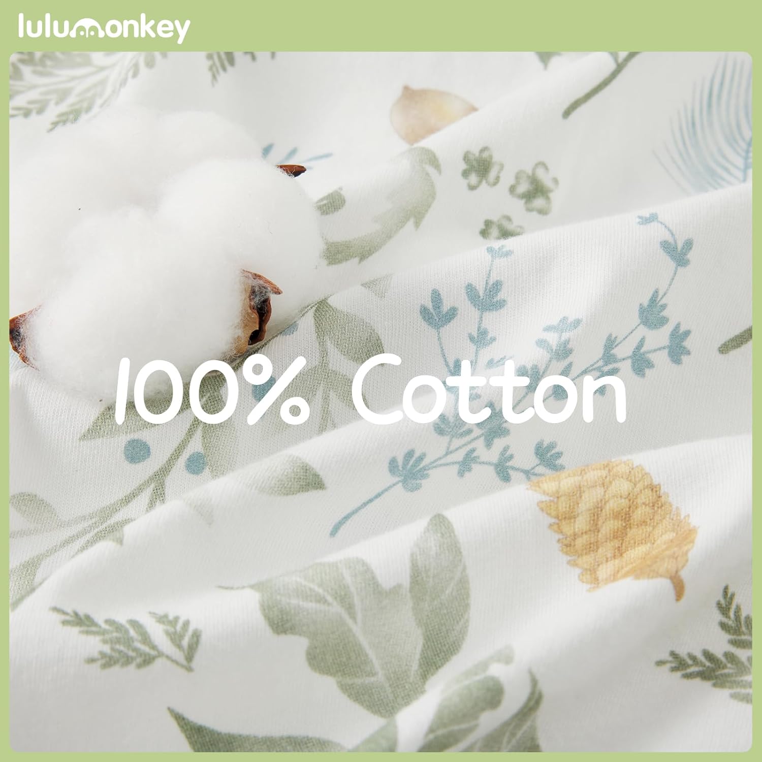 Thumbnail 2 de LULUMONKEY 0.5 Tog Baby Summer Sleeping Bag (18-36 Months) in Forest