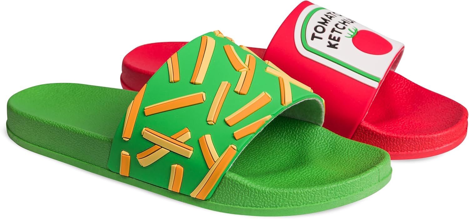 Detalle 2 de Dedoles Badeschuhe & Hausschuhe – lustige Unisex-Slides für Damen, Herren und Kinder