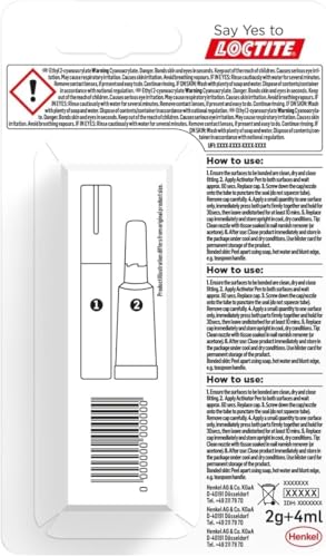 Thumbnail 1 de Loctite Super Glue-3 Plásticos: pegamento instantáneo transparente para PP, PE y PTFE (2 g/4 ml)