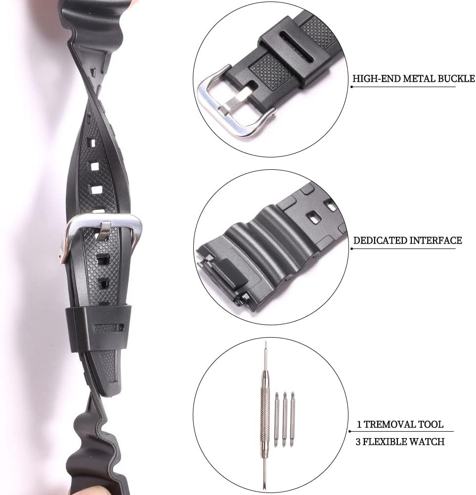 Detalle 2 de Resin Armband kompatibel mit Casio 18 mm