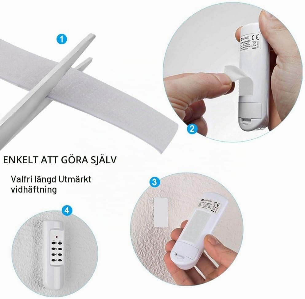Thumbnail 3 de Vicloon självhäftande kardborreband, 2 cm x 15 m, nylon, vitt