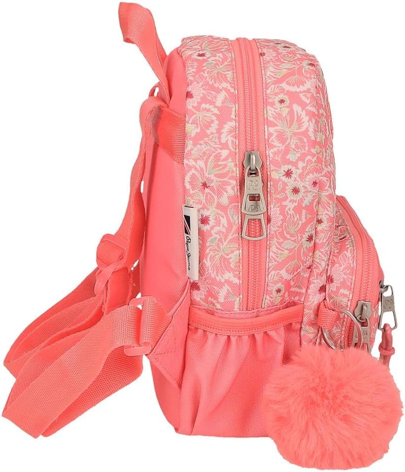 Thumbnail 1 de Pepe Jeans Nahid Zaino Casual Rosa: zaino in poliestere 19x23x8 cm con tasche organize e pompon