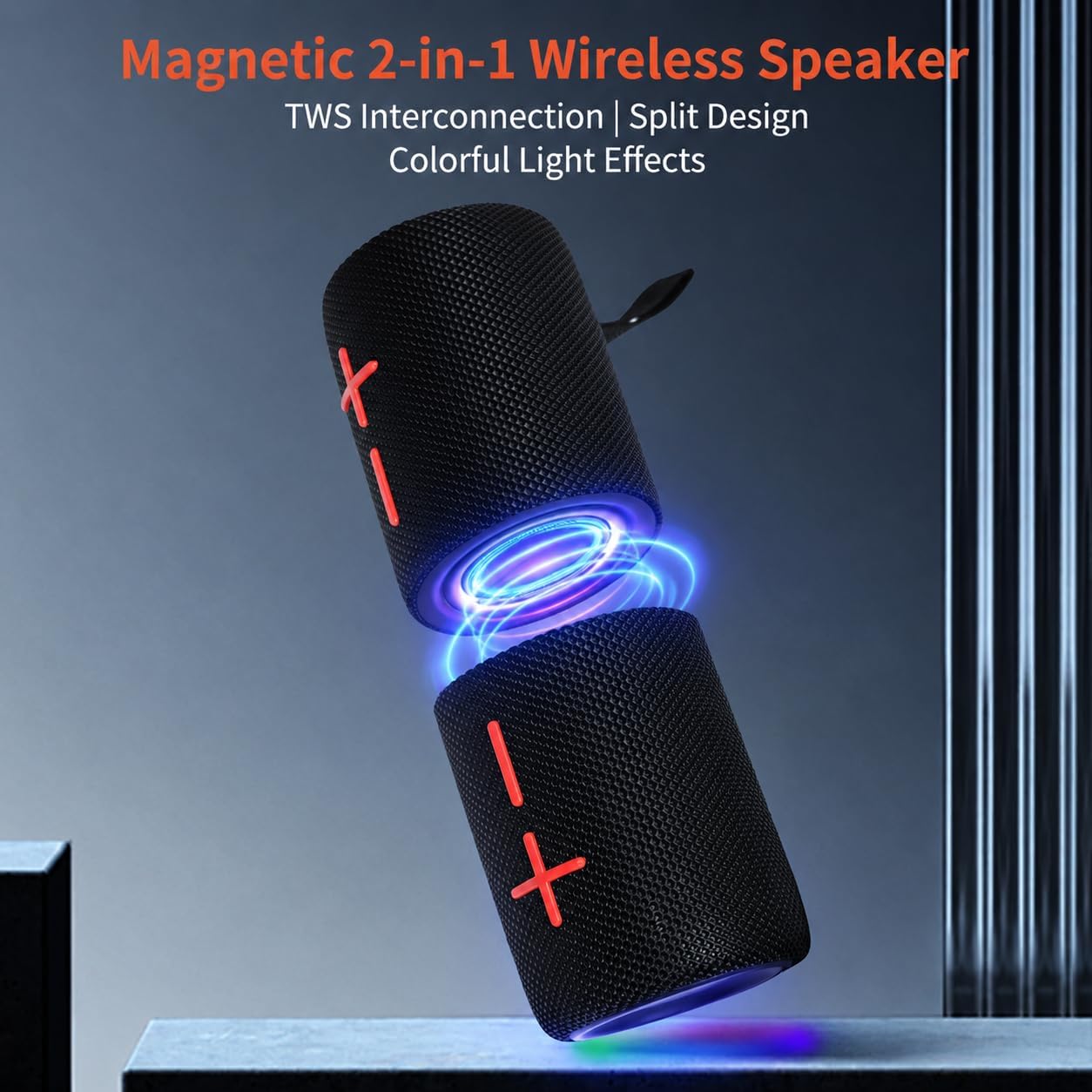 Thumbnail 1 de 2 in 1 Magnetic Dual Splittable Bluetooth Speaker