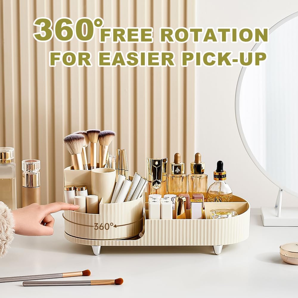 Detalle de BULLA Makeup Organiser 360° rotating cosmetics organiser 💄