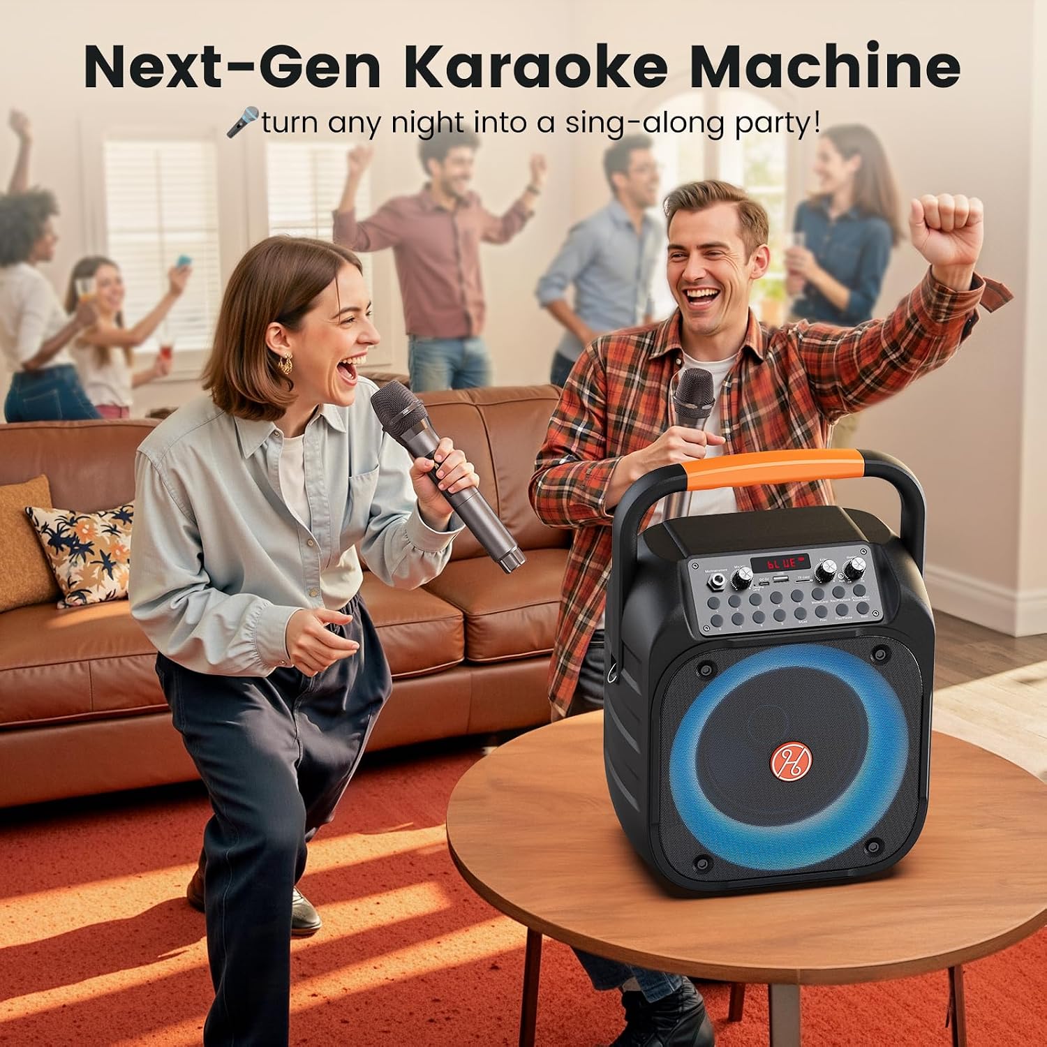 Detalle de Portable Karaoke Machine with 6.5-Inch Subwoofer