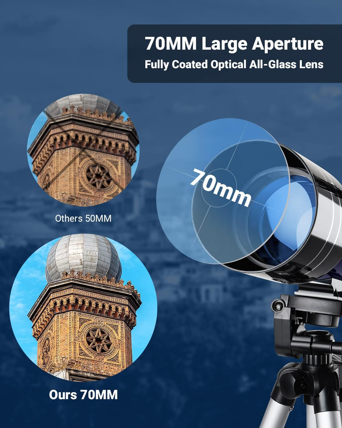 Thumbnail 1 de ESSLNB Telescope 36070 70mm aperture for astronomy