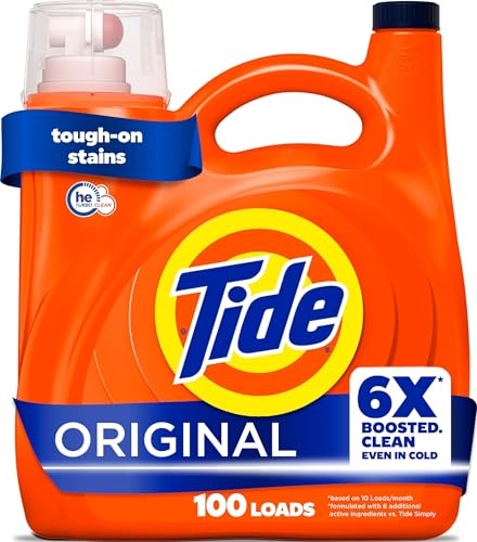 Imagen de Tide Liquid Laundry Detergent, Original Scent — 125 fl oz (100 Loads) en OfertitasTOP