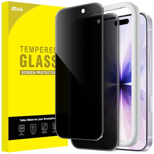 Detalle de JETech Sichtschutz für iPhone 17, 2 Stück – klarer Privacy-Schutz mit 9H Glas
