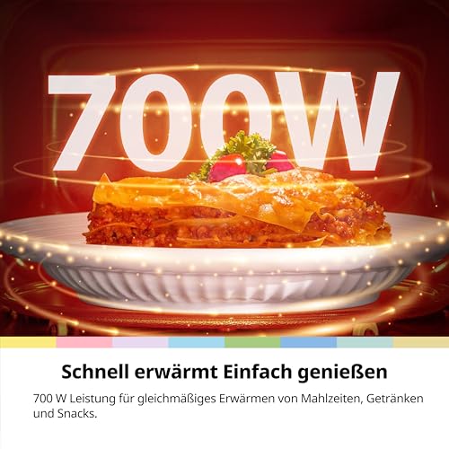 Thumbnail 7 de COMFEE CMO-MG202NC(BK) Mikrowelle mit Grill – kompakt, 20 L, 700 W Mikrowelle / 1000 W Grill, Schwarz