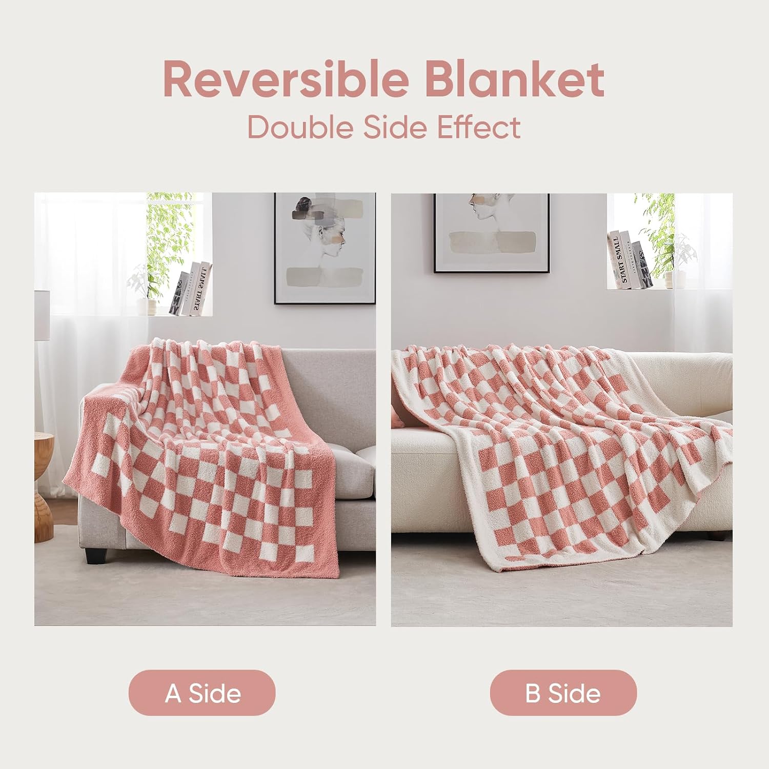 Thumbnail 4 de Snuggle Sac Checkered Throw Blanket 50x60