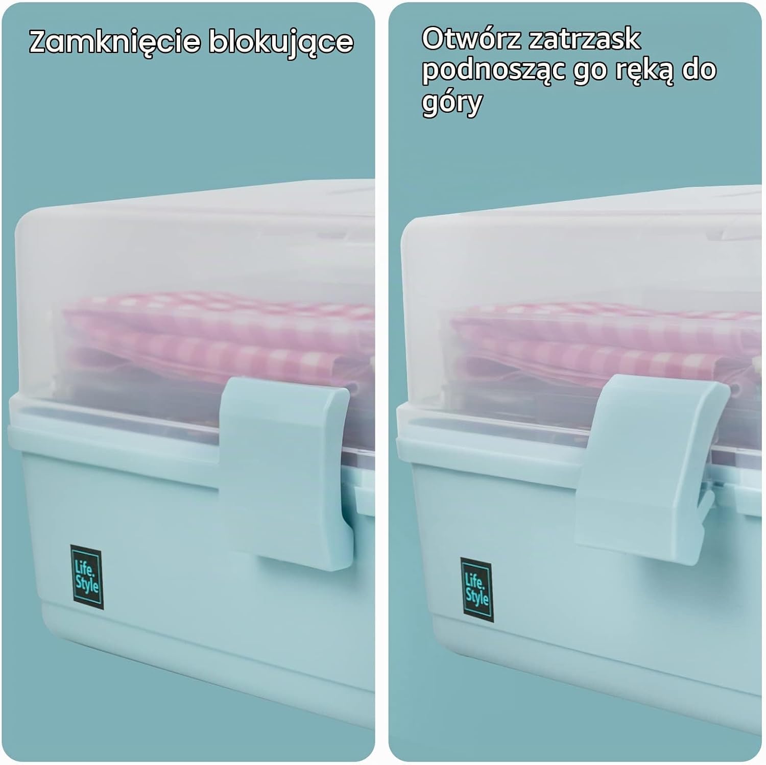 Thumbnail 4 de Creahaus 33 cm – 3-warstwowy organizer z przegródkami i 2 tacami