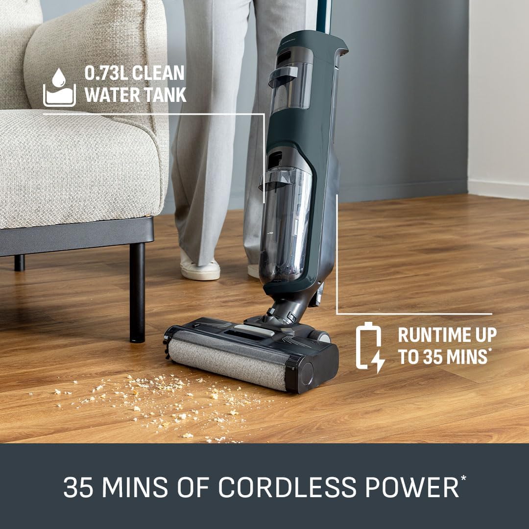 Thumbnail 4 de Tefal X-CLEAN 2 Cordless 2-in-1 Wet & Dry Vacuum Cleaner (Hard Floor, Grey GF2251M5)