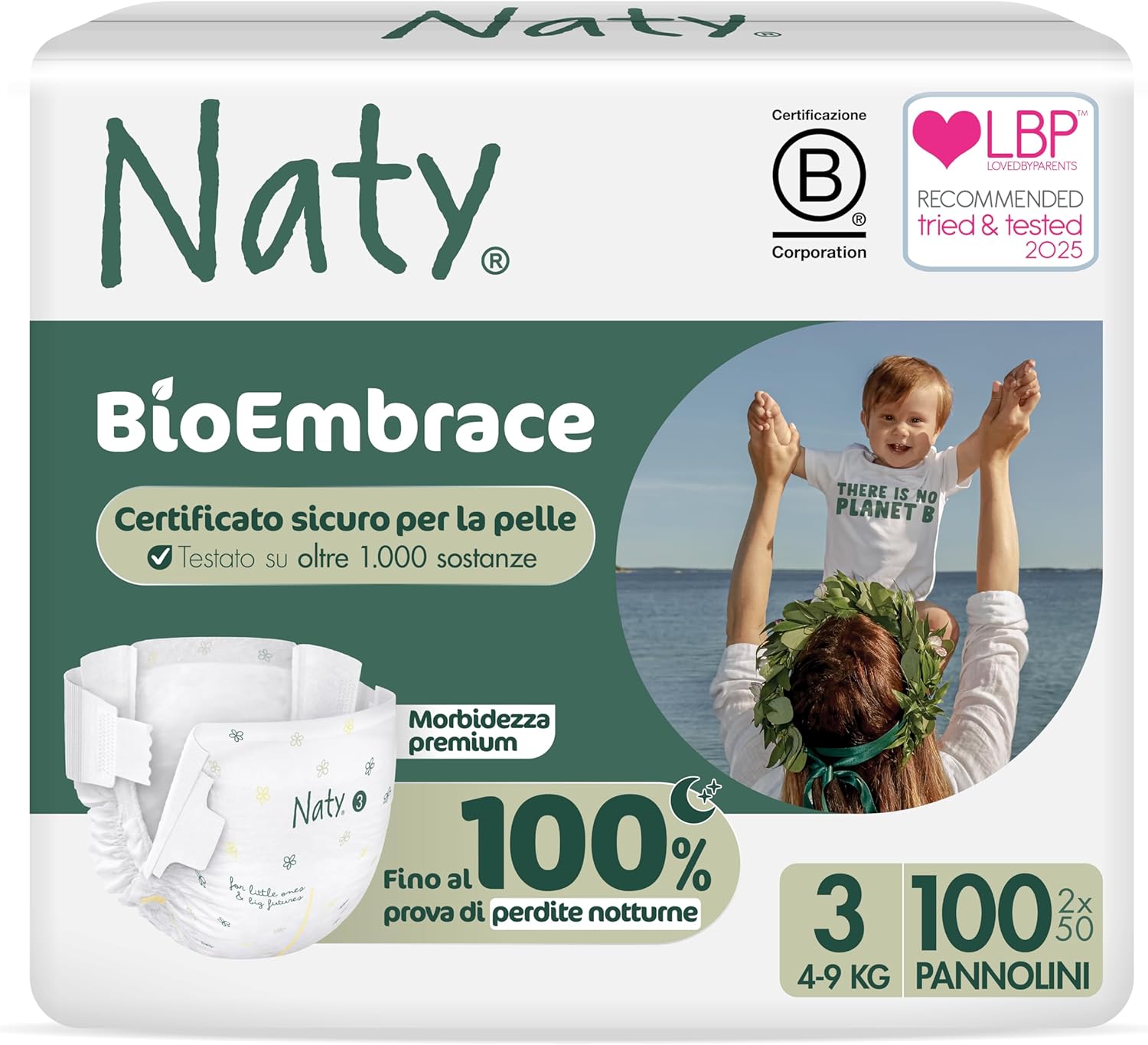 Detalle de Naty BioEmbrace Taille 3 couches bébé 👶