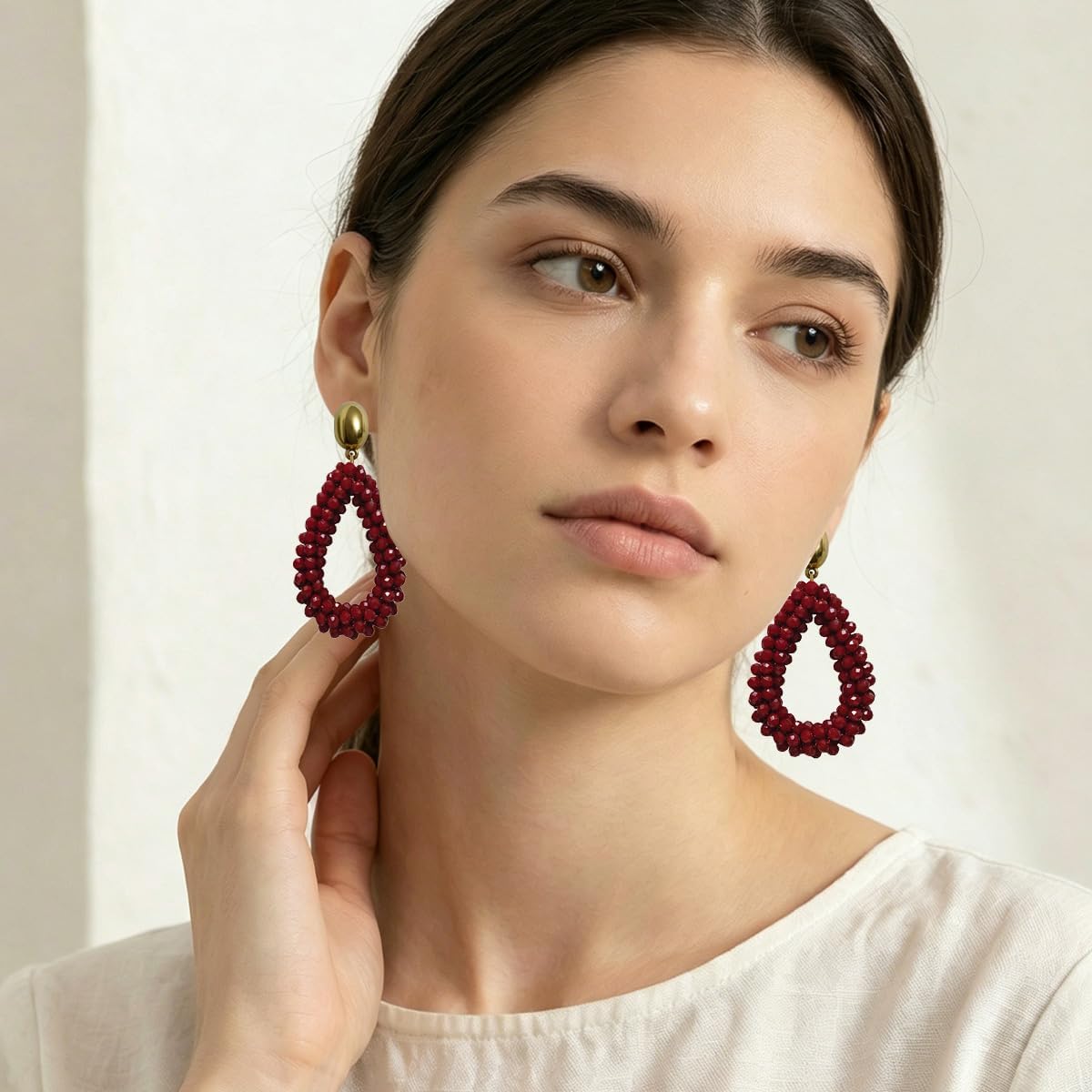 Detalle 2 de Bohemian Ohrringe 14 g Kristallhänge für Damen
