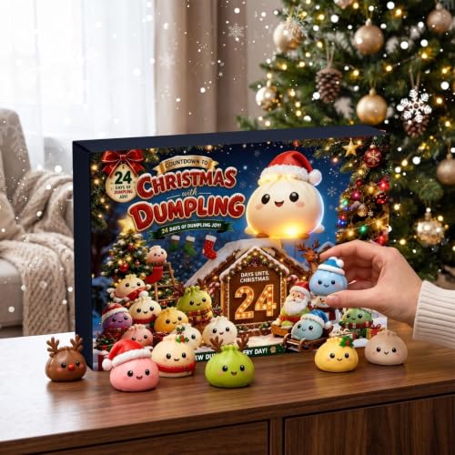 Thumbnail 5 de Squishy Adventskalender 2026 von GONGXIFC – Dumpling Squishy Weihnachtskalender B
