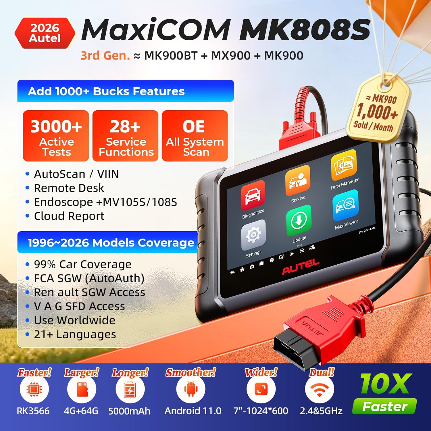 Detalle 2 de Autel MK808S Diagnostic Scanner