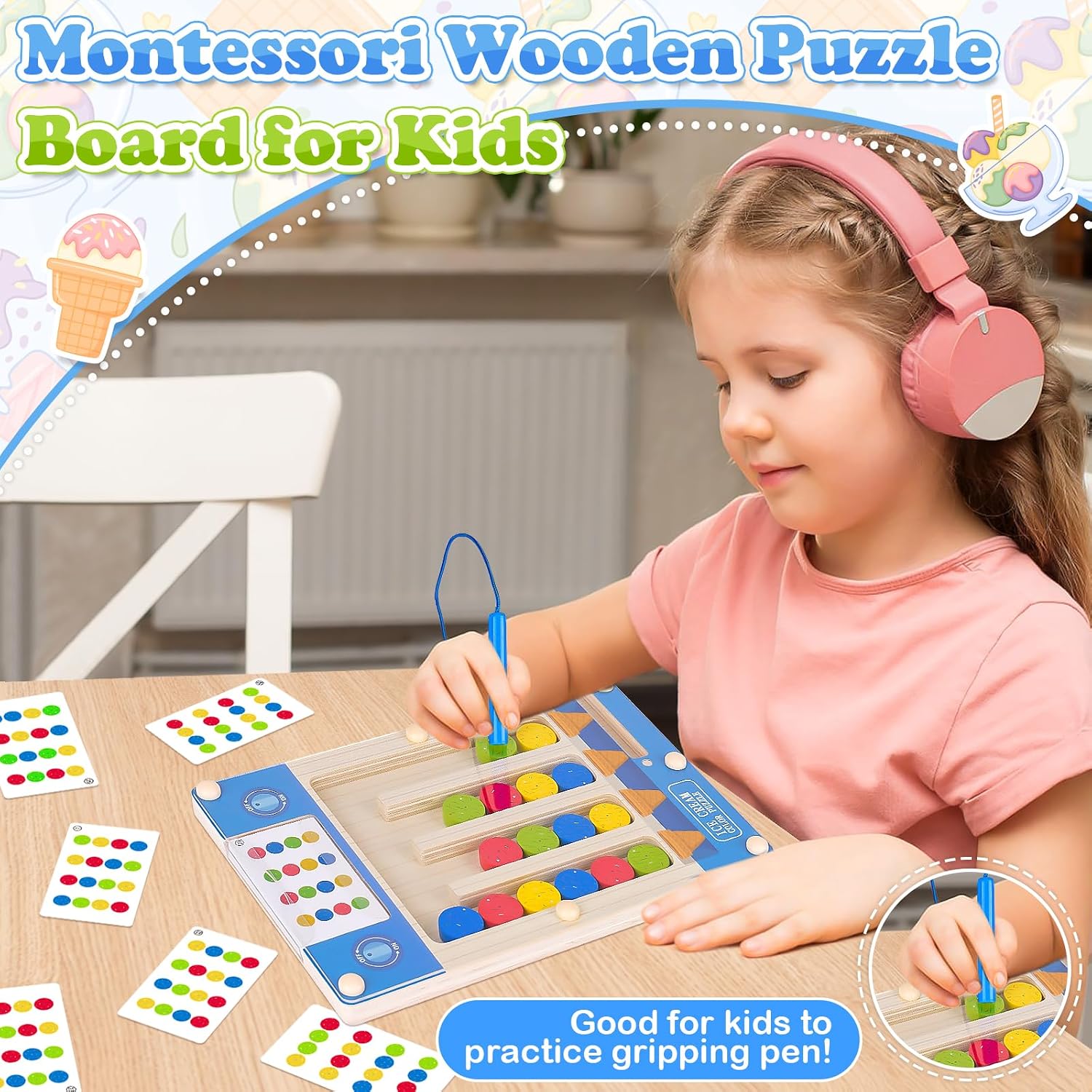 Detalle 2 de 4-5-3-6 Year Olds Magnetic Maze Puzzle