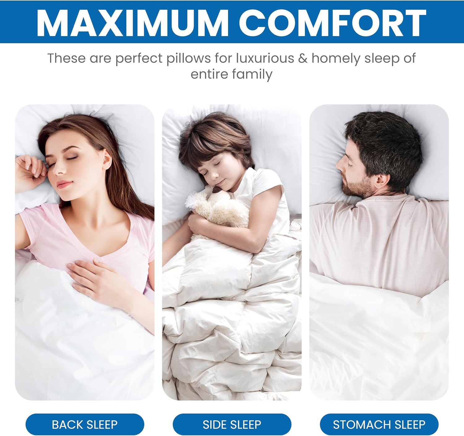Thumbnail 6 de Utopia Bedding Almohadas 40 x 70 cm