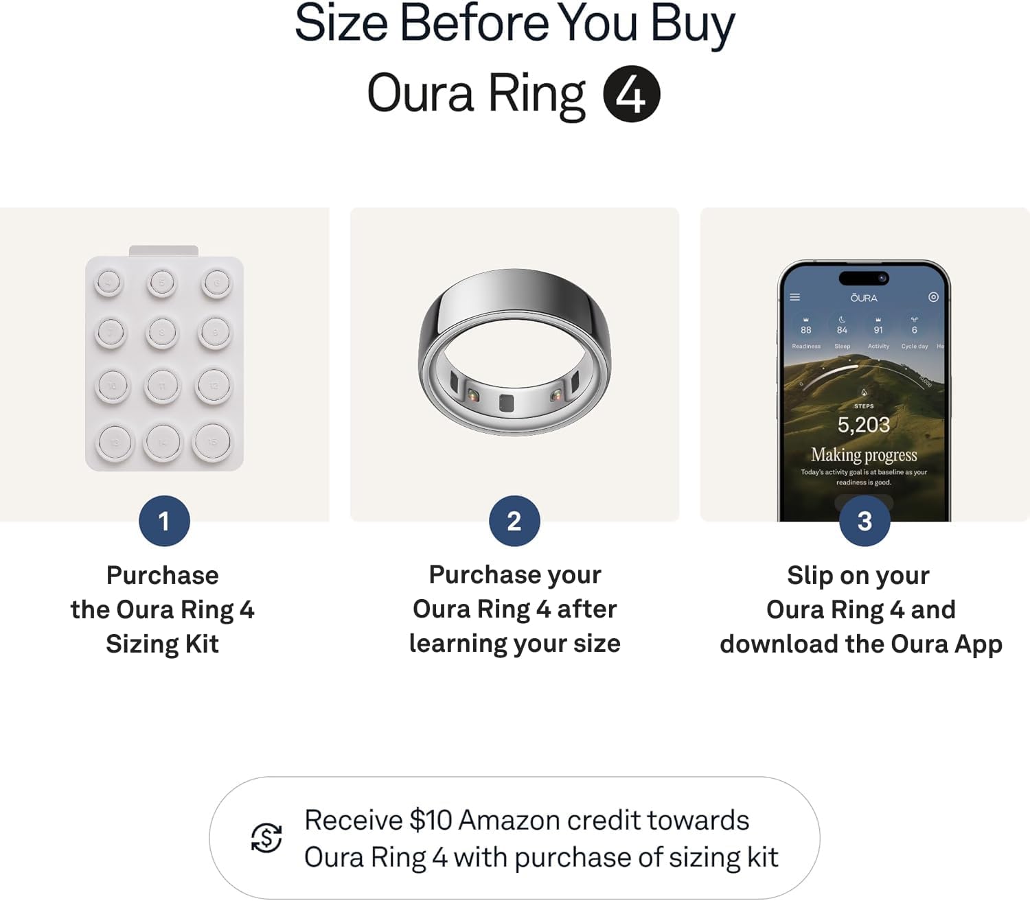 Detalle de Oura smart ring size 12