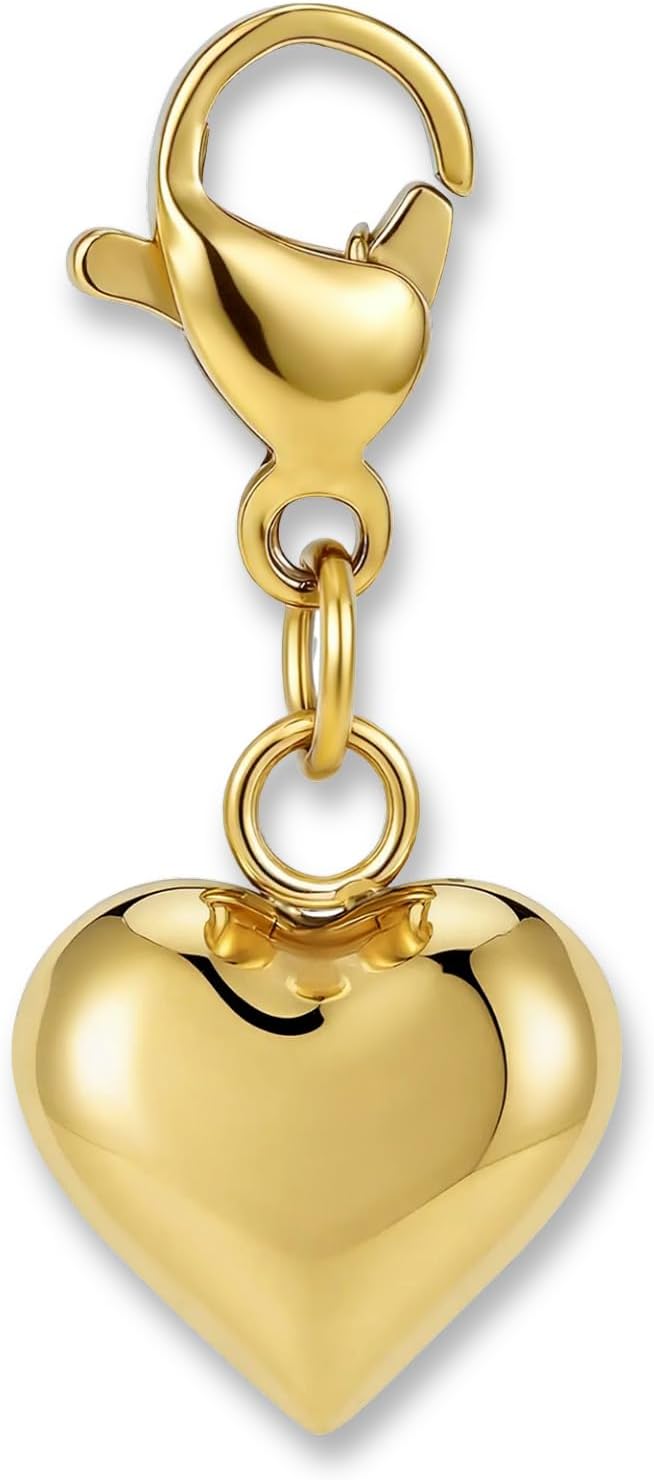 Thumbnail 6 de Charms pendentif en acier 316L avec fermoir mousqueton – Pendentif pour collier ou bracelet, or 18K ou argent