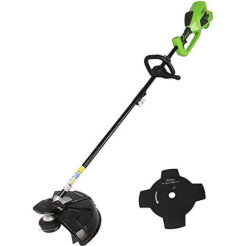 Detalle de Greenworks GD40BC Desbrozadora 40 cm 40 V