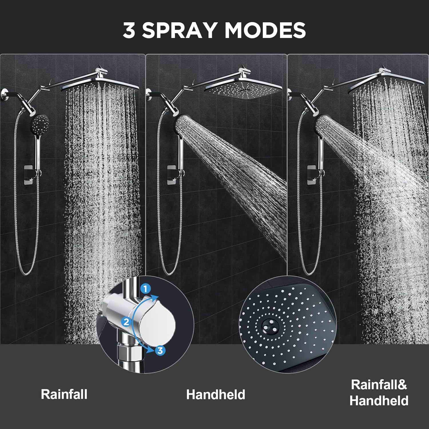 Thumbnail 1 de Veken 11.8" Rain Shower Head