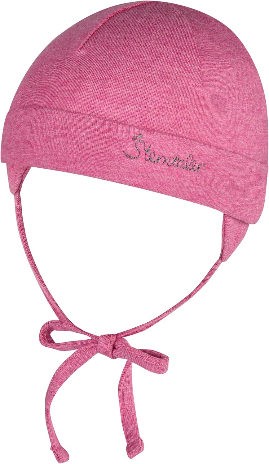 Detalle 2 de Sterntaler OCS Beanie Melange – Unisex Baby Mütze aus Bio-Melange-Singlejersey mit Ohrenklappen