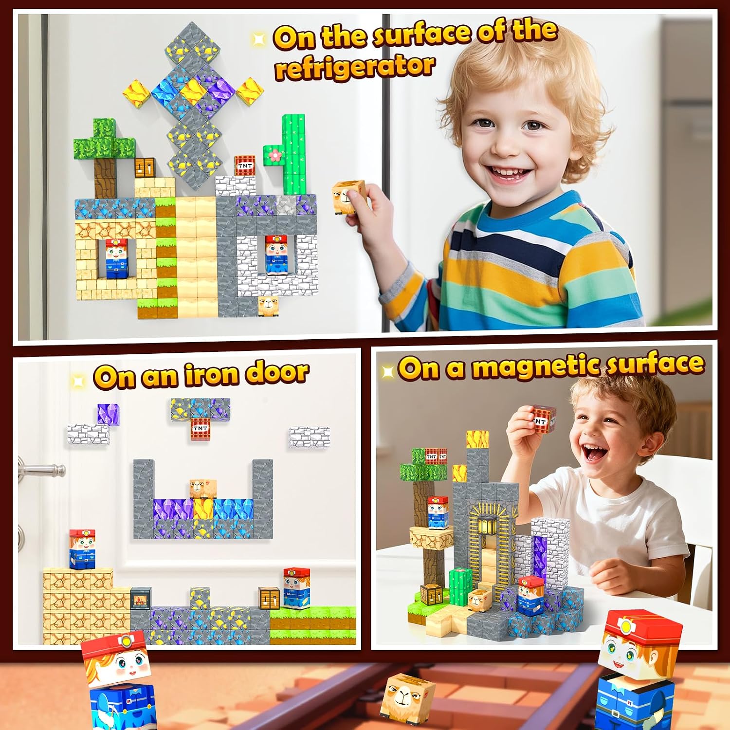 Thumbnail 5 de Build Mine Magnet World 150-Piece Magnetic Blocks for Kids 🧩