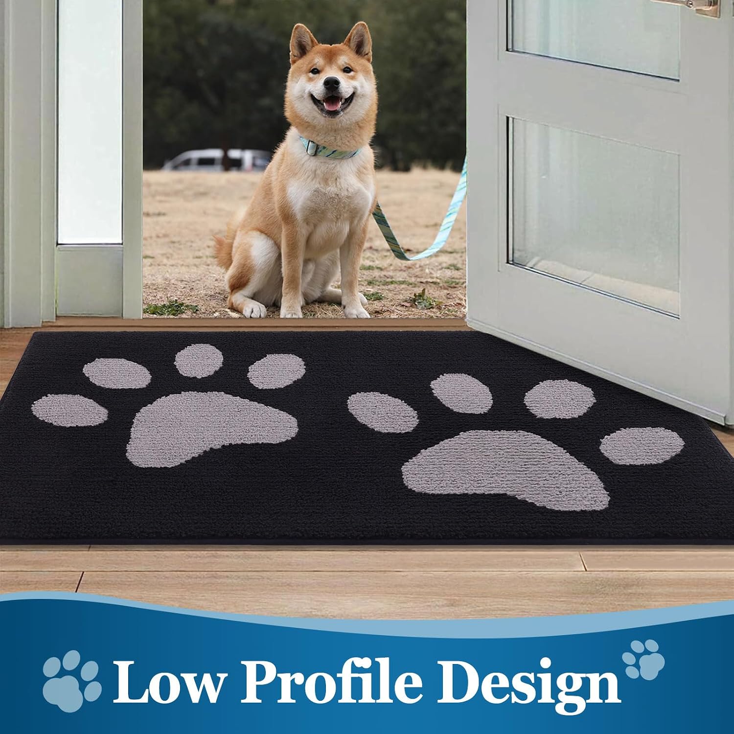 Detalle 2 de Buganda Hunde-Fußmatte Dog Door Mat, 36 x 24 Inches, Machine Washable