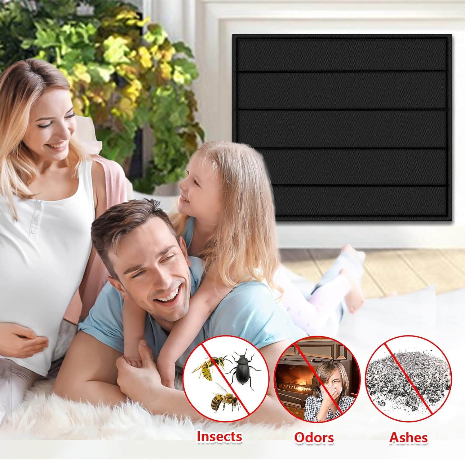 Thumbnail 5 de Magnetic fireplace blanket 36x32"