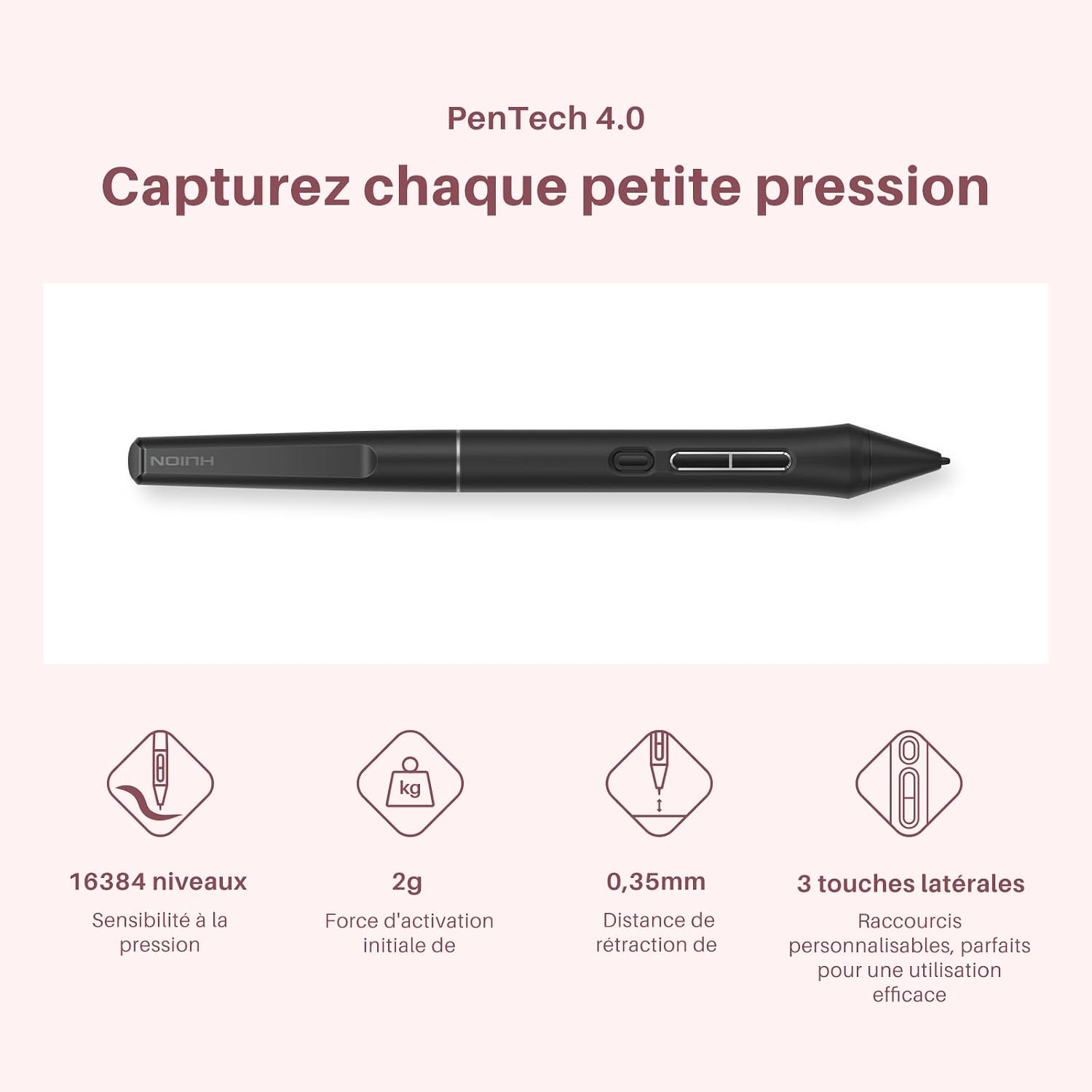 Detalle de HUION Kamvas 13 Gen3 2024 tablette graphique