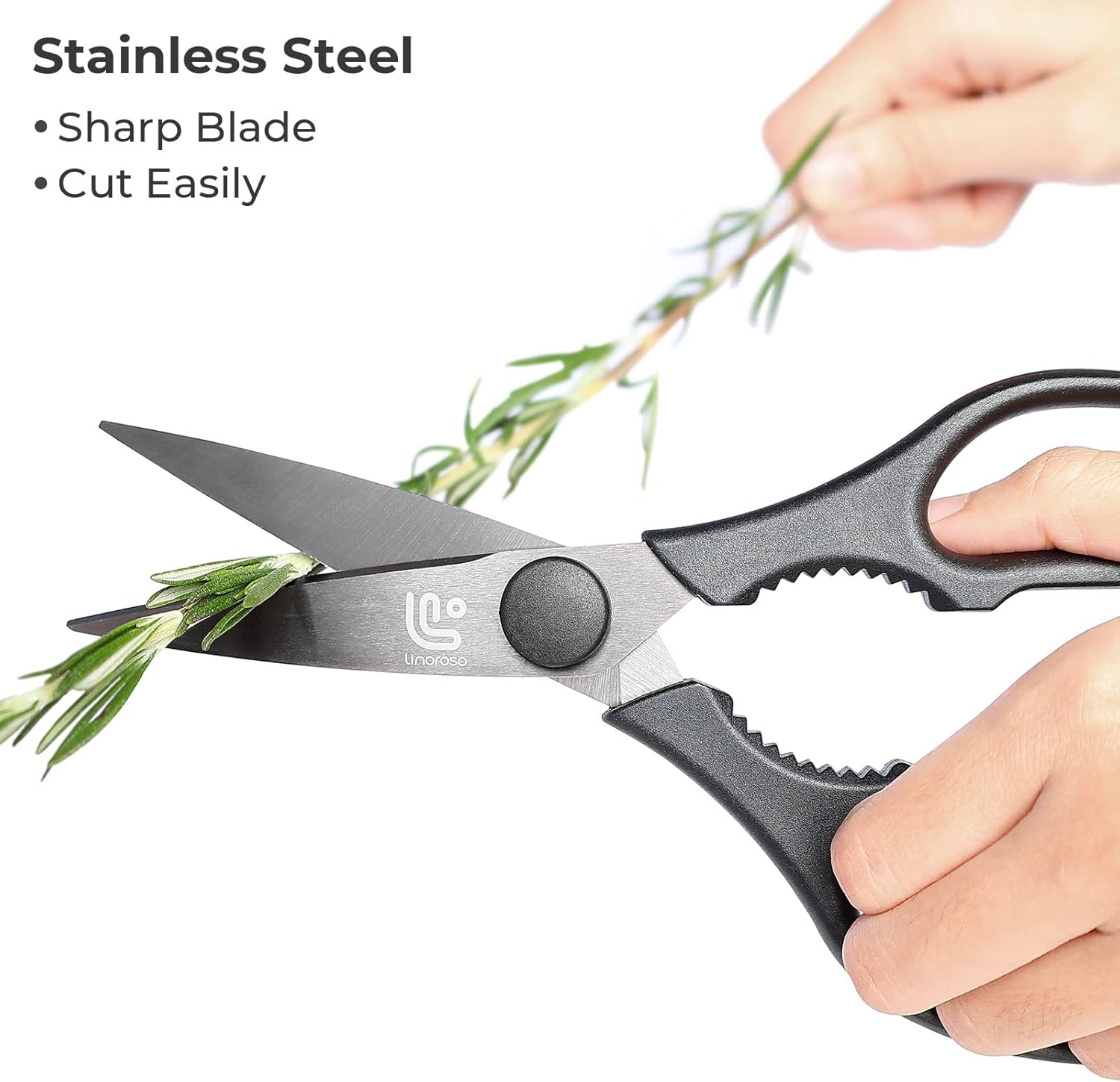 Thumbnail 1 de linoroso Linoroso Kitchen Scissor Heavy Duty Ultra Sharp with Magnetic Holder