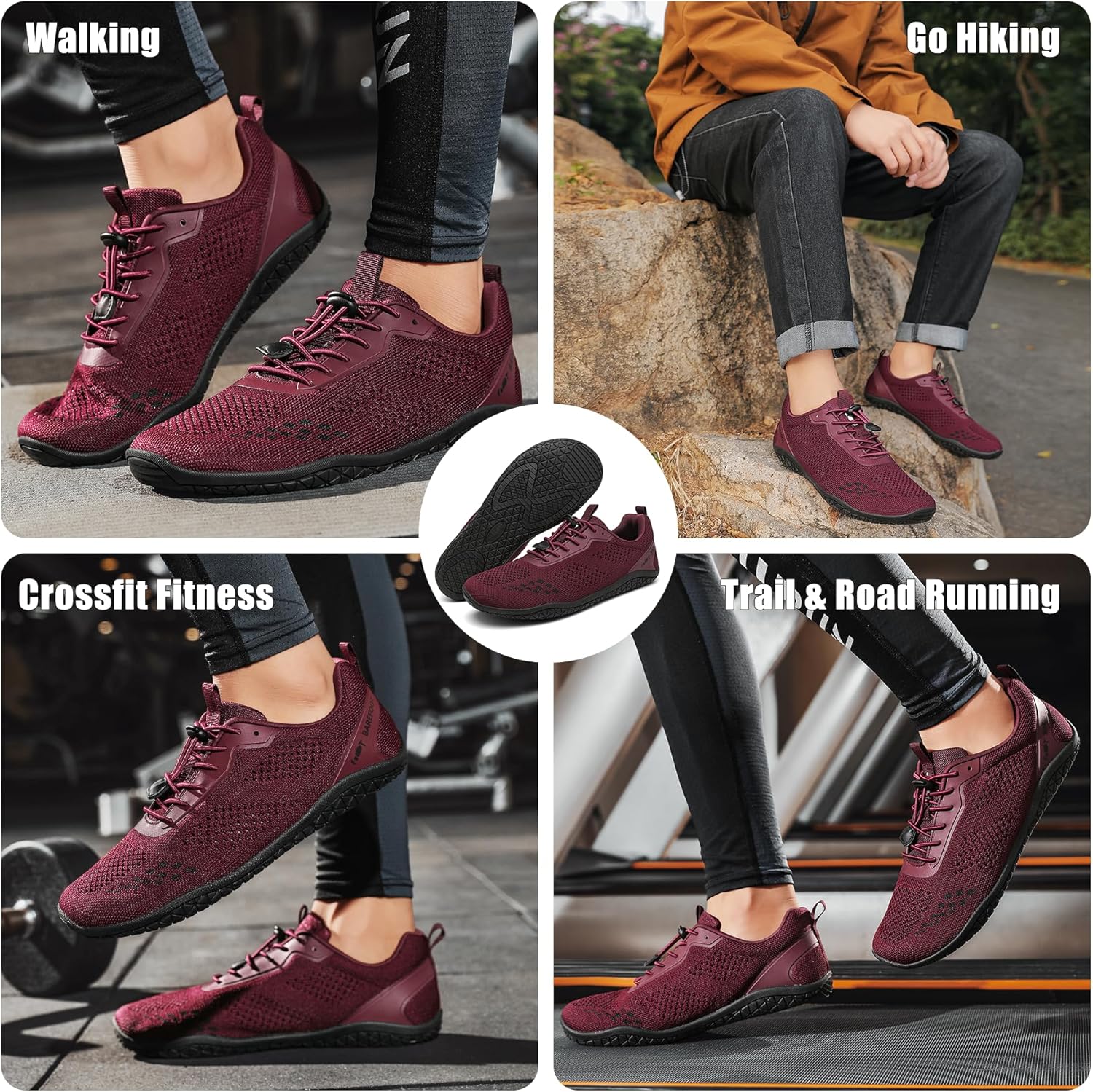 Thumbnail 1 de Geweo Barfußschuhe Herren/Damen – Sommer, atmungsaktiv, breite Zehenbox, Zero-Drop Sohle