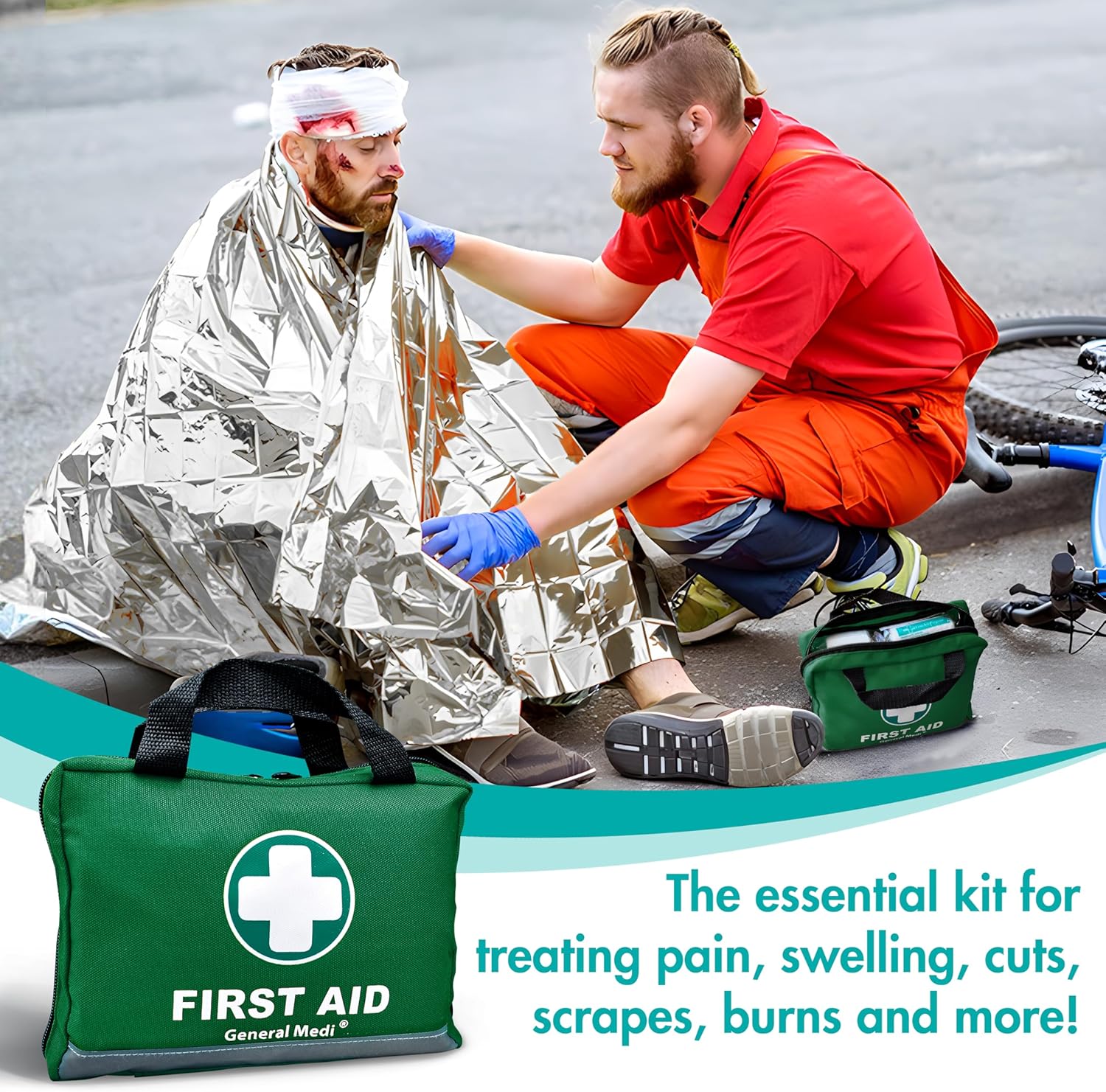 Thumbnail 5 de General Medi 210-Piece First Aid Kit 🩹