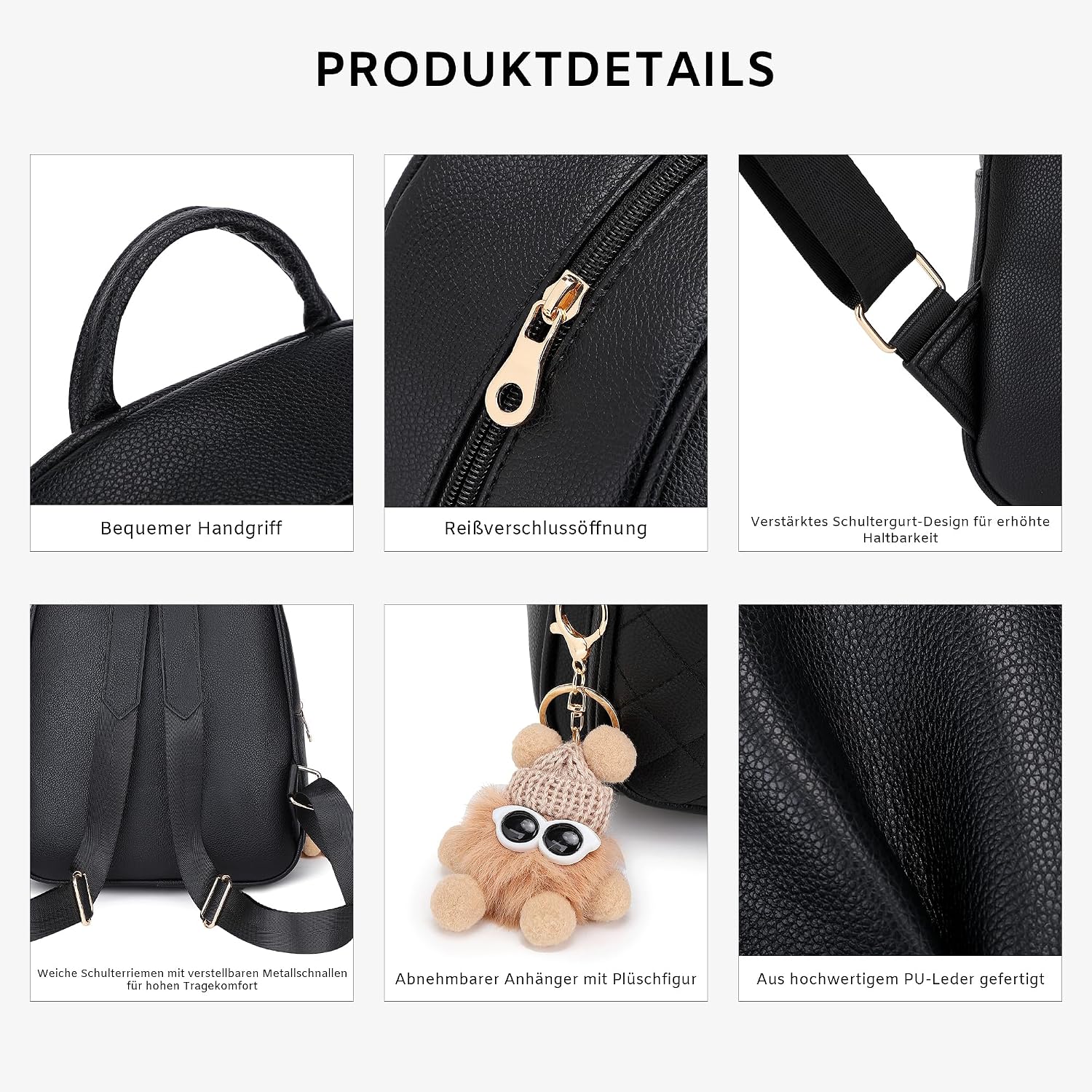 Detalle 1 de BAGOK Mini-Rucksack Damen 28 x 15 x 31 cm