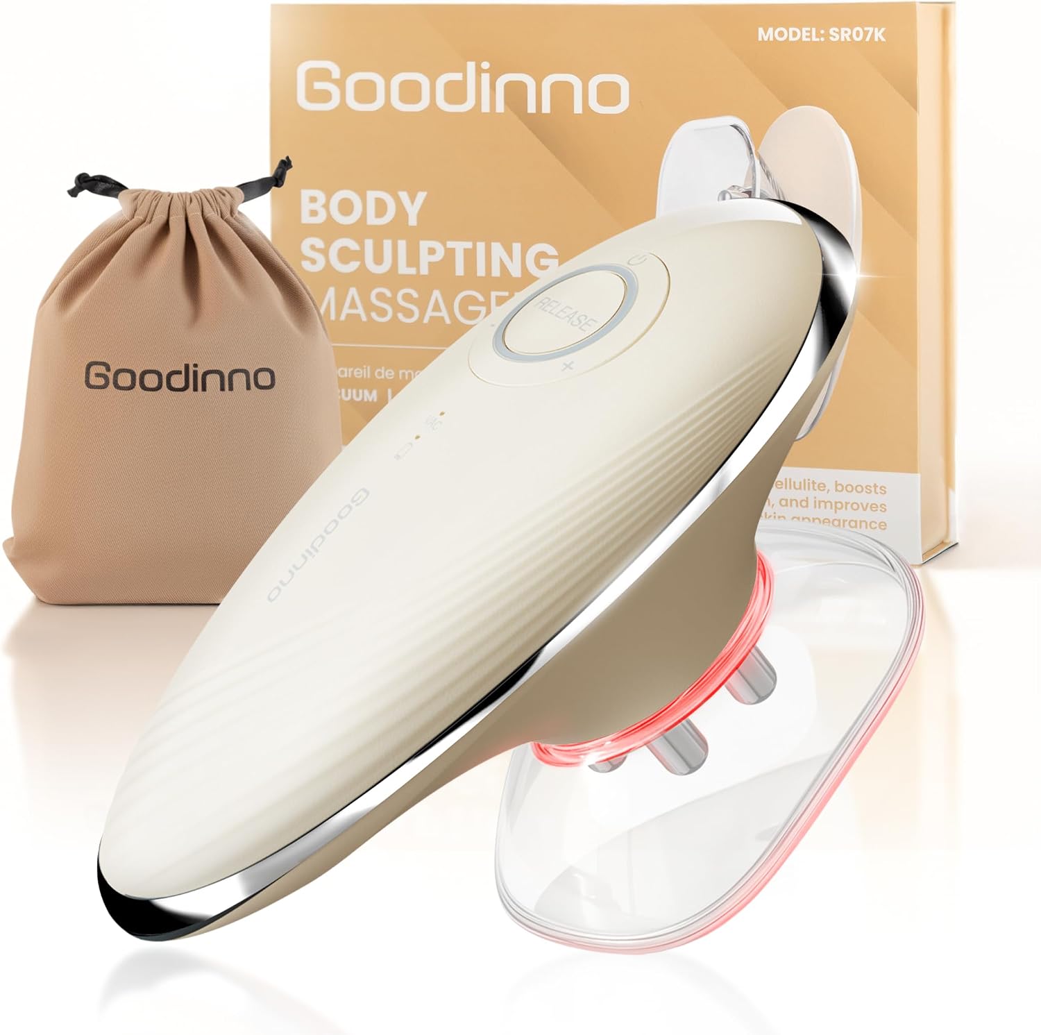 Detalle de Goodinno Appareil de Massage Anti Cellulite à Ventouse Électrique – Palper Rouler Automatique (6 niveaux)