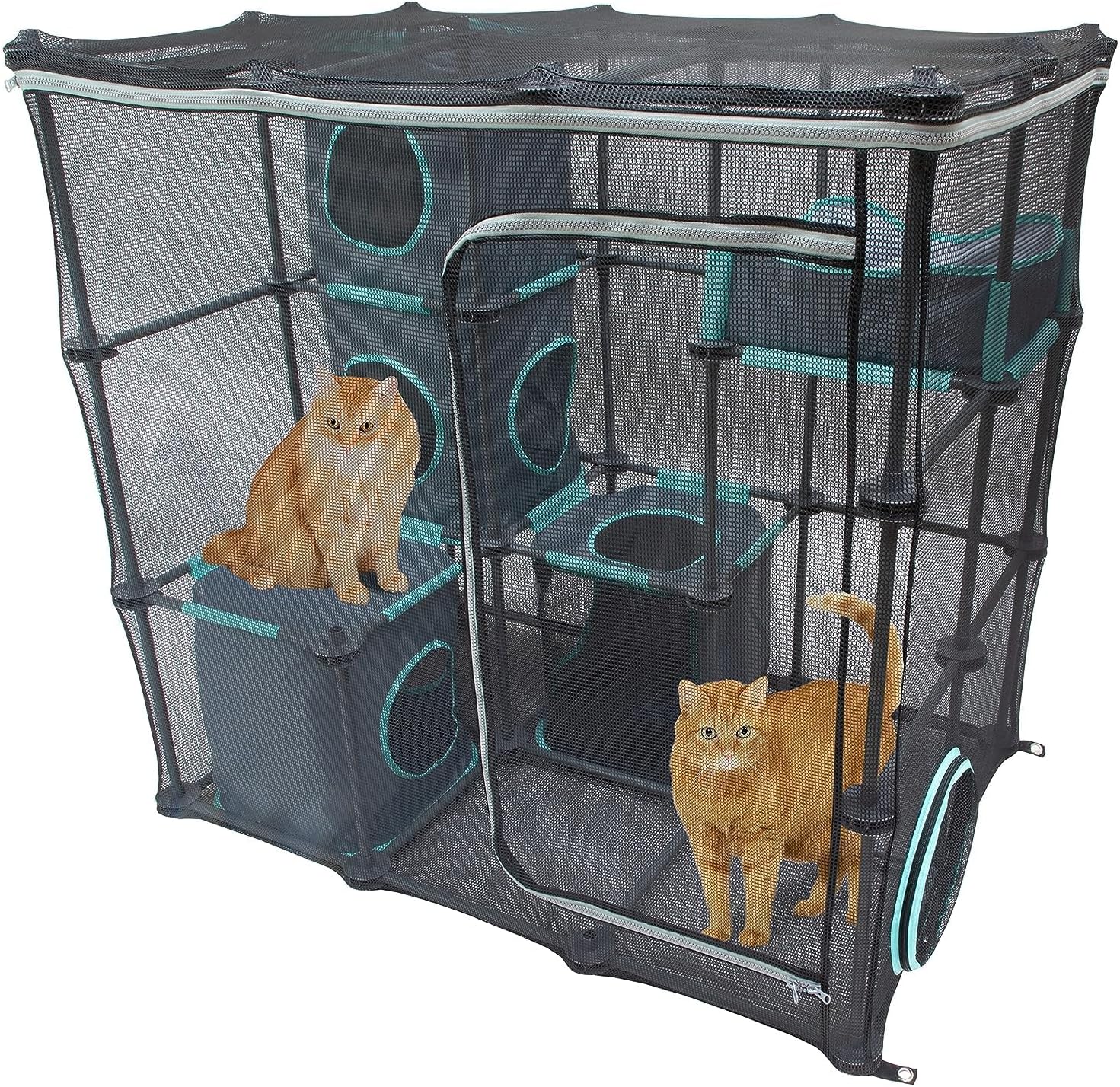 Kitty City Outdoor Catio Furniture and Play Kits: Mega Kit for Multi‑Cat Fun