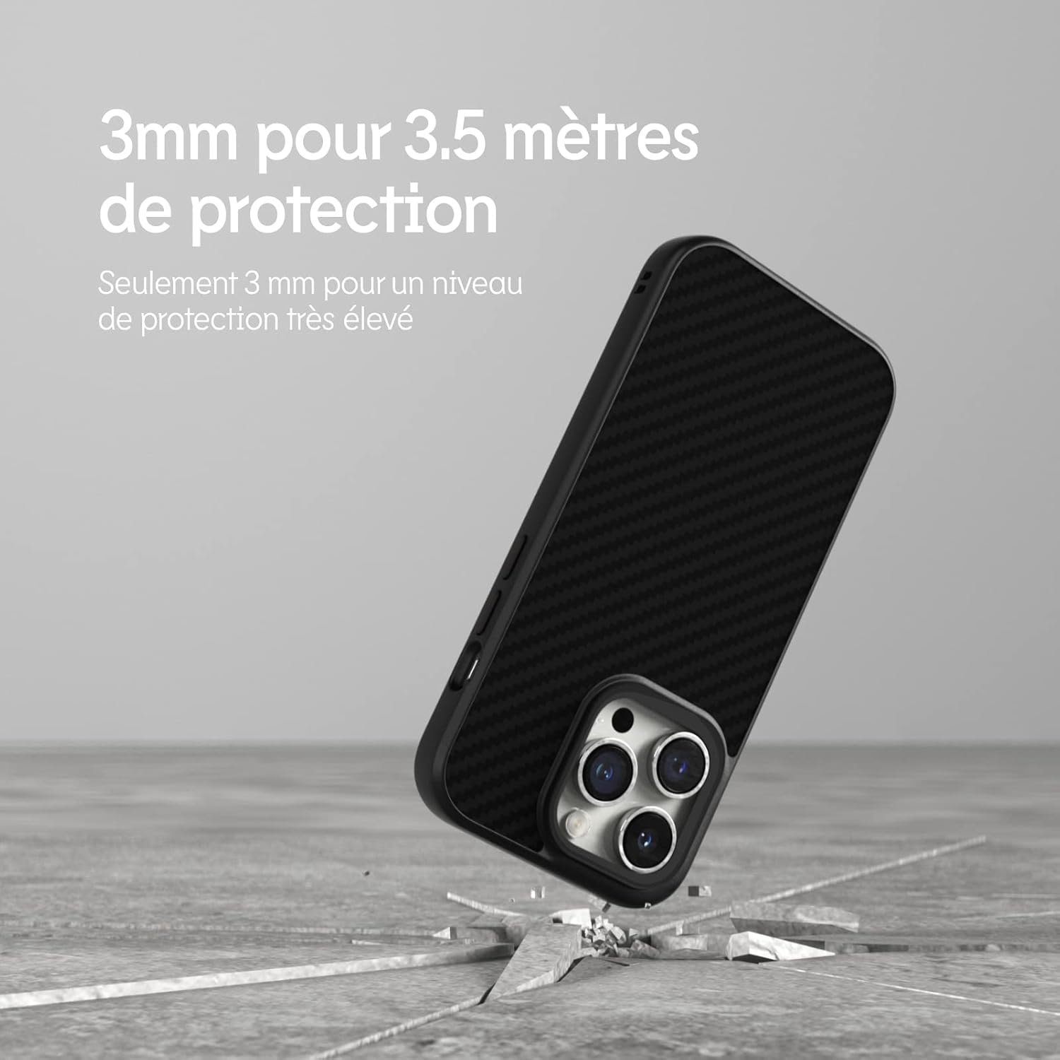 Thumbnail 1 de RhinoShield SolidSuit coque fine compatible iPhone 12 mini – finition mate bleu cobalt