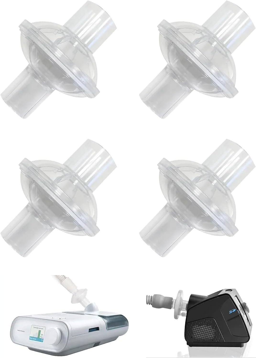 Detalle de Universal CPAP Inline Filters (4 Pack) for ResMed AirSense 11/10 and More