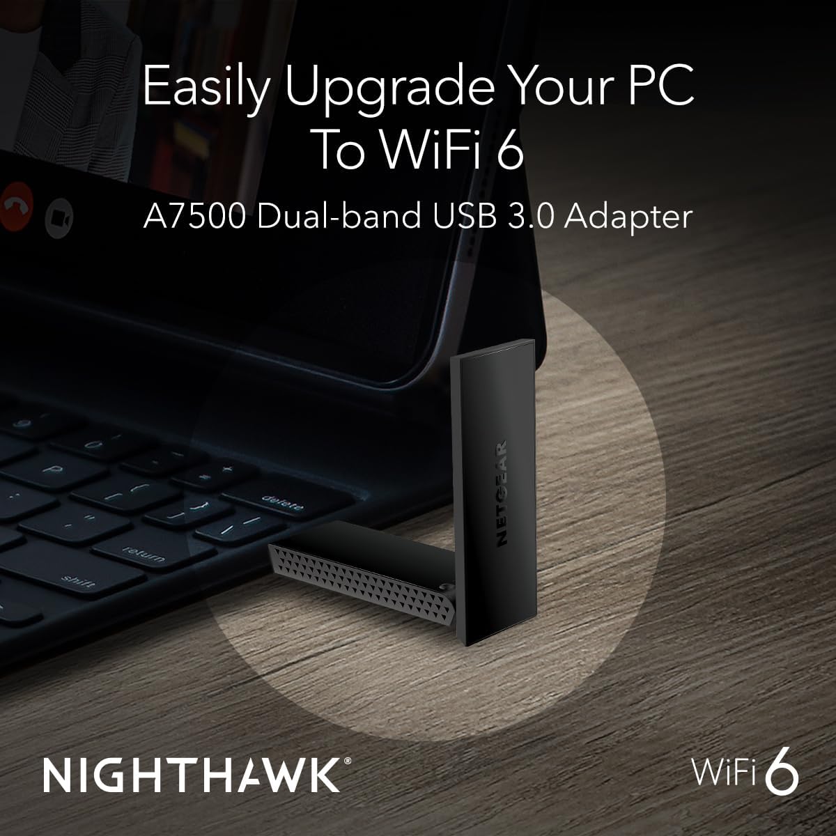 Detalle 2 de NETGEAR A7500 WiFi 6 USB 3.0 adapter 1.8Gbps